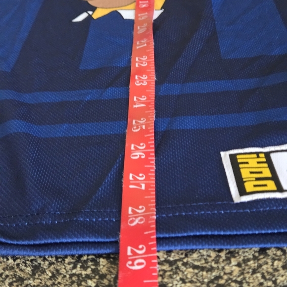 The Simpsons 20th Television Vibrant Blue Long Sleeve Jersey Shirt Men's size S - Picture 16 of 16